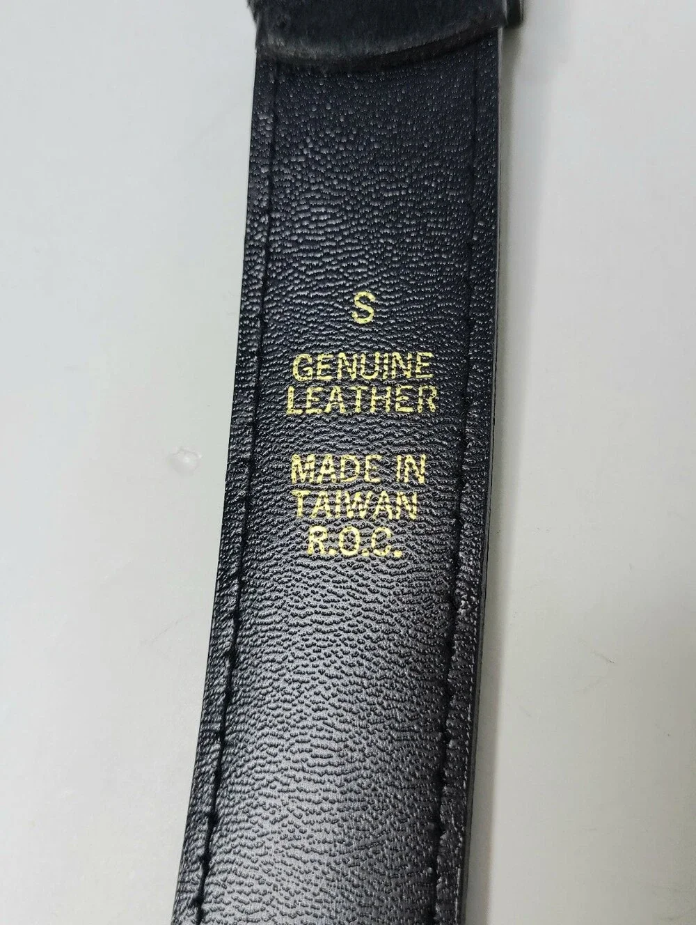 Express Compagnie Internationale Black Genuine Suede 90s Vintage Belt